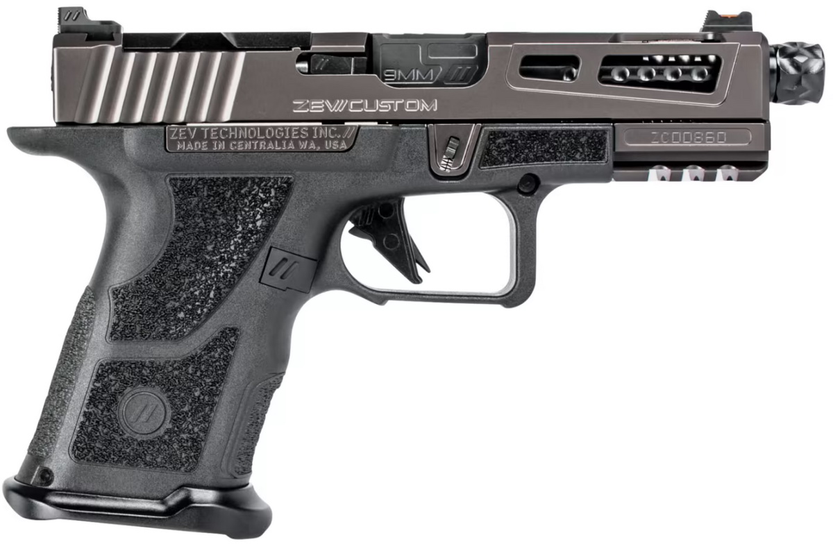 Handguns ZEV Technologies 4.50" 9mm ZEV OZ9C-GRY-CPT-PRZF-GRY-B-TH  OZ9 CMPT 9MM • Model: 4.50"